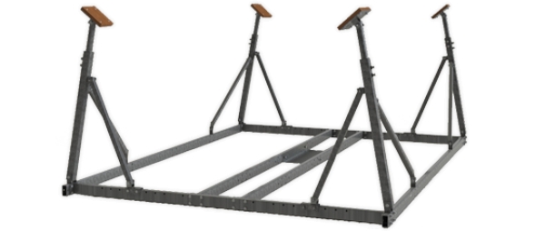 Bundramme: 2,71 x 2,00 - benlengde: 0,75